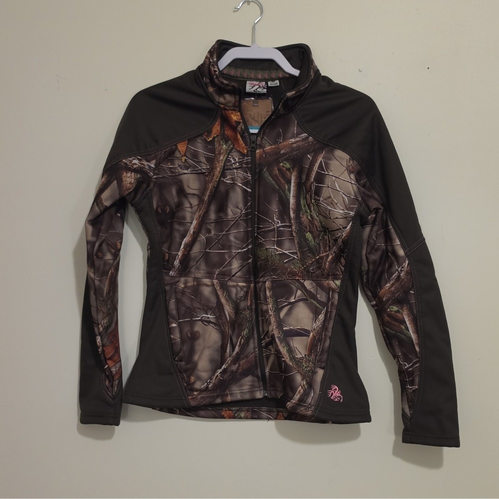 Legendary Whitetails Women's M Softshell Jacket Water Resistant Camo Polyester